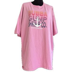 Bubba Gump adult 2XL oversized, graphic short sleeve T-shirt